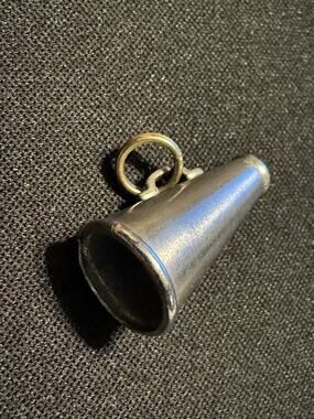 Vintage 925 Sterling Silver Megaphone Charm